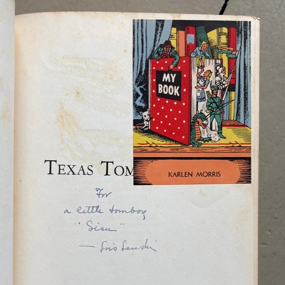 Other - Signed Texas Tomboy First Edition Lois Lenski Inscribed Childrens Classic TX
